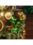 Фонтан настольный с подсветкой «Жаба и Хулу», от сети, 31×31×20 см 4627479