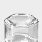 Банка стеклянная для хранения сыпучих продуктов Доляна «Идиллия», 50 мл, 4,2×5,2 см, с металлической крышкой - Фото 4