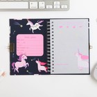 Записная книжка на замочке А6, 50 л. «Единорожьи секреты» - Фото 4