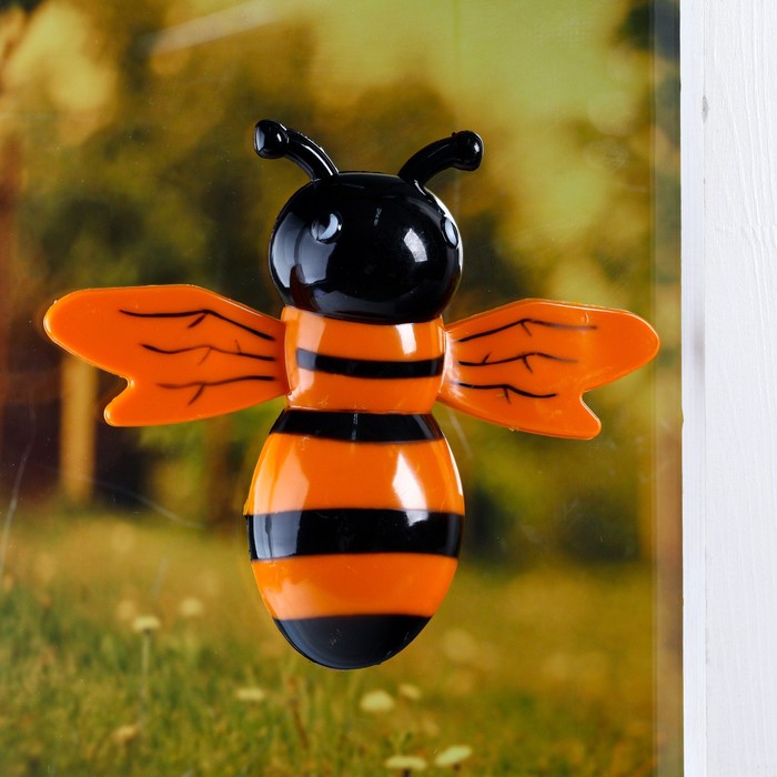 Пластиковый термометр оконный "Пчела" в пакете - Фото 1