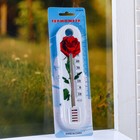 Пластиковый термометр комнатный "Цветок" в блистере (-10 +50), МИКС - фото 9747971