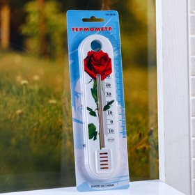 Пластиковый термометр комнатный 'Цветок' в блистере (-10 +50), МИКС