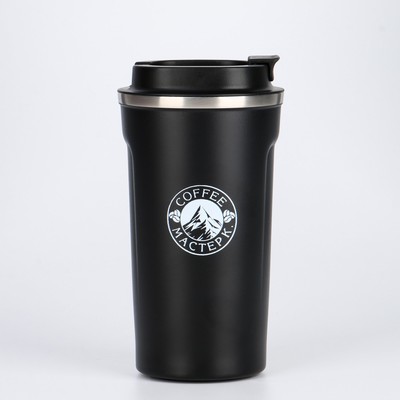 Термокружка, 500 мл, Original "Мастер К. Coffee", сохраняет тепло 10 ч, чёрная