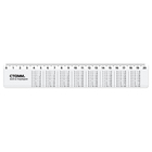 Линейка пластиковая Стамм «Таблица умножения», 20 см, со справочным материалом, прозрачная - Фото 1