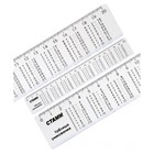 Линейка пластиковая Стамм «Таблица умножения», 20 см, со справочным материалом, прозрачная - Фото 2