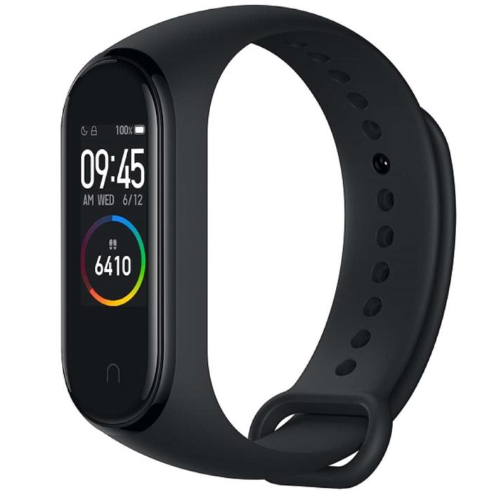 Фитнес-браслет Xiaomi Mi Band 4, 0.96", IP68, пульсометр, будильник, шагомер, чёрный - Фото 1