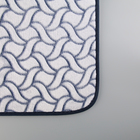 Набор ковриков для ванной и туалета Доляна «Винель», 2 шт: 40×50, 50×80 см, цвет синий - Фото 3