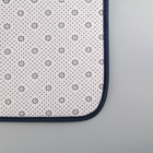Набор ковриков для ванной и туалета Доляна «Винель», 2 шт: 40×50, 50×80 см, цвет синий - Фото 4