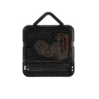 Часы настенные интерьерные, 3d «Цветы и бабочки», плавный ход, наклейка, большие, d=15 см, чёрные - Фото 3