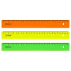 Линейка пластиковая «Стамм», 25 см, непрозрачная, неоновые цвета, МИКС - Фото 2