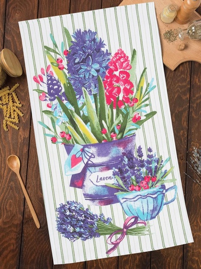 Полотенце кухонное «Цветочная радость» 35×60 см