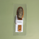 Расчёска массажная, щетина натуральная/комбинированная, 6 × 22 см, цвет «светлое дерево» - фото 24982634