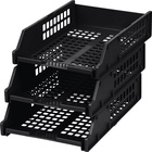 Набор лотков для бумаг «Стамм» STRONG, горизонтальный, на металлических стержнях, 3 отделения, чёрный - Фото 10