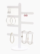 Подставка под серьги QF, 8 ответвлений (по 3 пары), на 24 пары, 10×22×30 см, белая - Фото 1