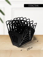 Лоток для бумаг «Стамм: Веер 3», А4, веерный, 6 отделений, чёрный - Фото 2