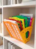 Лоток для бумаг «Веер», А4, веерный, 6 отделений, разноцветный - Фото 3