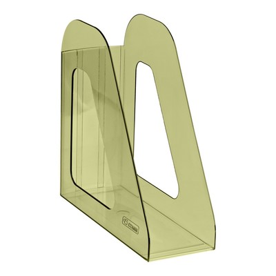 Лоток для бумаг вертикальный "Фаворит", тонированный, зелёный лайм
