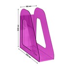 Лоток для бумаг вертикальный "Фаворит", тонированный, фиолетовый, слива - фото 8223092