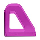Лоток для бумаг вертикальный "Фаворит", тонированный, фиолетовый, слива - Фото 3