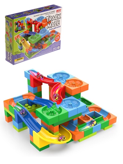 Конструктор блочный марблс «Турбошарики», 128 деталей