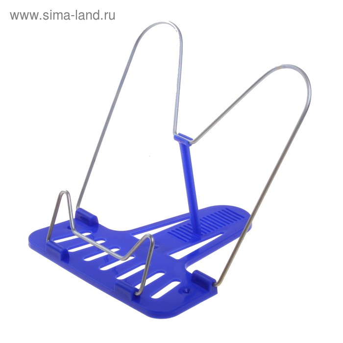 Подставка для книг пластиковая, Стамм "Премиум", синяя - Фото 1