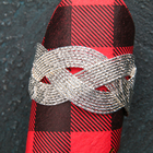 Кольцо для салфетки «Коса», 5×3 см, цвет серебряный - Фото 3