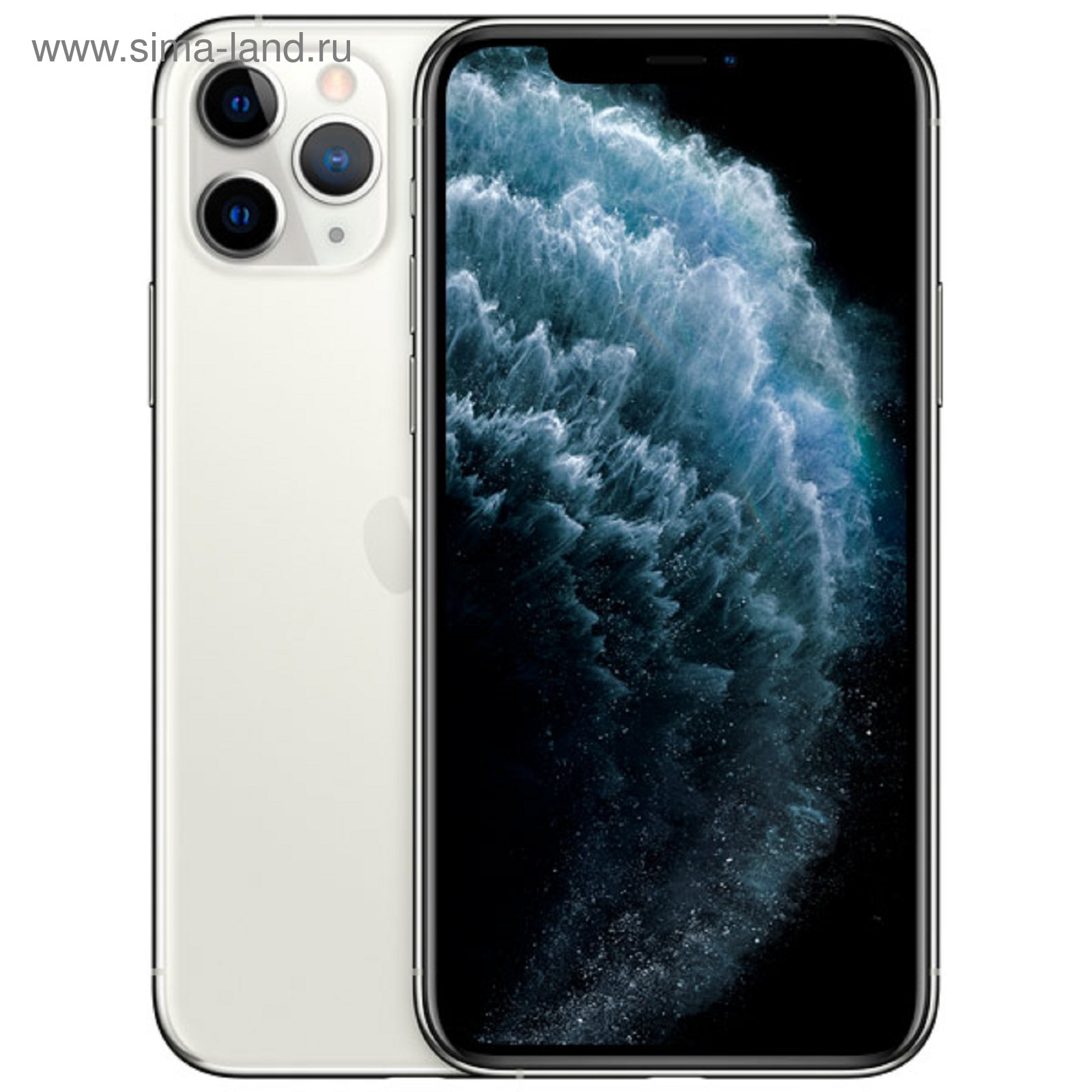 Смартфон Apple iPhone 11 Pro (MWC32RU/A), 64Гб, серебристый (4792734) -  Купить по цене от 93 860.00 руб. | Интернет магазин SIMA-LAND.RU