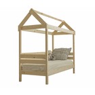 Детская кровать-домик, 800×1600, массив сосны, без покрытия - Фото 2