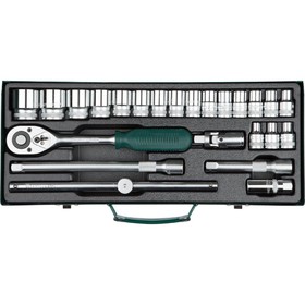 

Набор торцевых головок Kraftool 27892-h24_z01, 24 предмета, 8-32 мм, 1/2", CrV