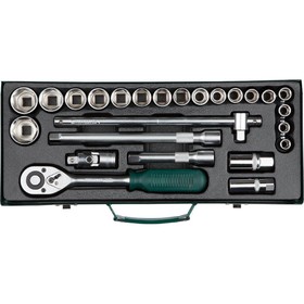 

Набор торцевых головок Kraftool 27892-h25_z01, 25 предметов, 10-32 мм, 1/2", CrV