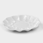 Блюдо для подачи яиц Добрушский завод «Белье», d=22 см, на 12 яиц и кулич, фарфор, белое - Фото 2