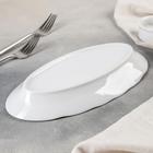 Селёдочница «Надежда», фарфор, белая - Фото 3