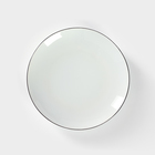 Тарелка фарфоровая «Палитра», d=17,5 см, белая - Фото 1
