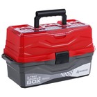 Ящик рыболовный Tackle Box трёхполочный NISUS, красный - Фото 2
