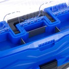 Ящик рыболовный Tackle Box трёхполочный NISUS, синий - Фото 4