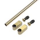 Комплект Рейлинга ТУНДРА Модерн, 2 заглушки, 2 держателя, Труба ТУНДРА 1000 мм, 1 мм, бронза - фото 27368053