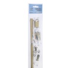 Комплект Рейлинга ТУНДРА Модерн, 2 заглушки, 2 держателя, Труба ТУНДРА 1000 мм, 1 мм, бронза - фото 27368055