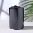 Свеча - цилиндр парафиновая, черный металлик, 4×6 см - Фото 2