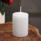 Свеча - цилиндр ароматическая "Белая лилия", 4х6 см - Фото 2