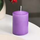 Ароматическая свеча-цилиндр «Горная лаванда», 4×6 см - Фото 2