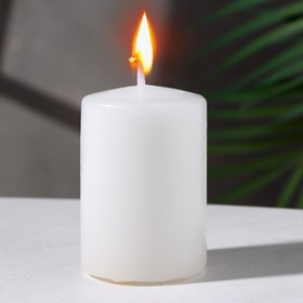 Свеча - цилиндр ароматическая "Кокосовый рай", 4х6 см