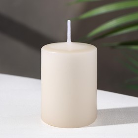 Свеча - цилиндр ароматическая 'Персик', 4х6 см