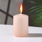 Свеча - цилиндр ароматическая "Сандаловое дерево", 4х6 см - Фото 1
