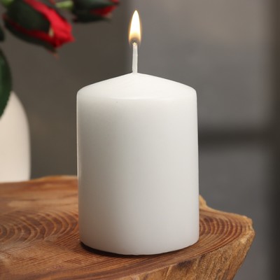 Свеча - цилиндр ароматическая "Кокосовый рай", 5,6х8 см