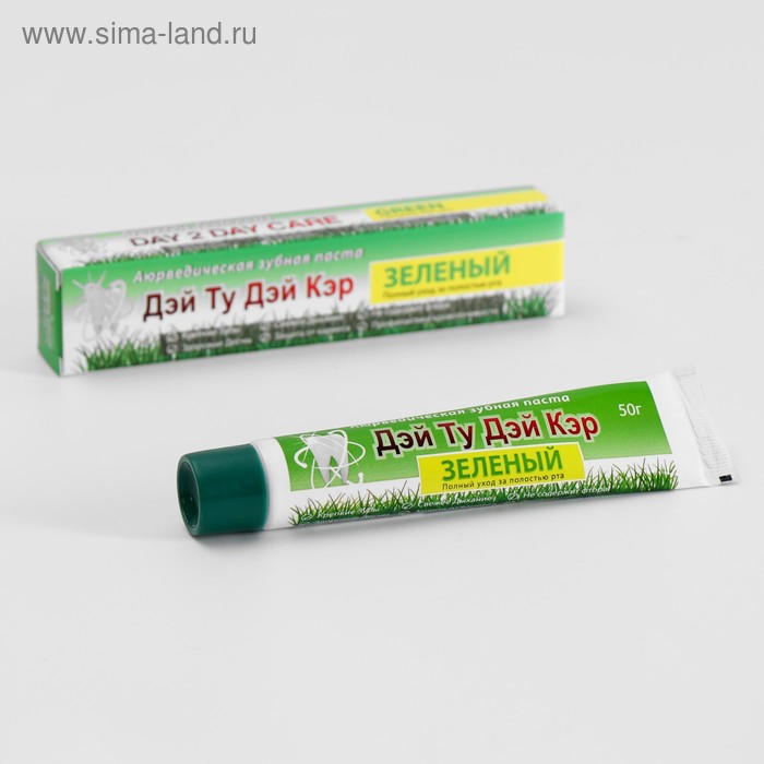 Зубная паста аюрведическая «Дэй Ту Дэй Кэр» зелёный, 50 г - Фото 1