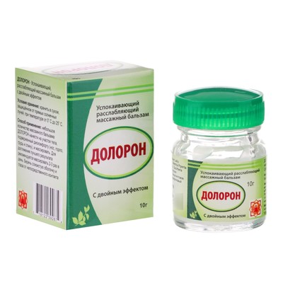 Аюрведический расслабляющий бальзам Долорон, от простуды и для суставов 10 г