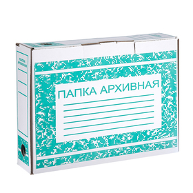 Короб архивный с клапаном А4 Calligrata, 75 мм, микрогофрокартон, до 700 листов, белый 4754021