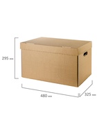 Коробка для хранения, офисная, крафт, 480×325×295 мм 4754027
