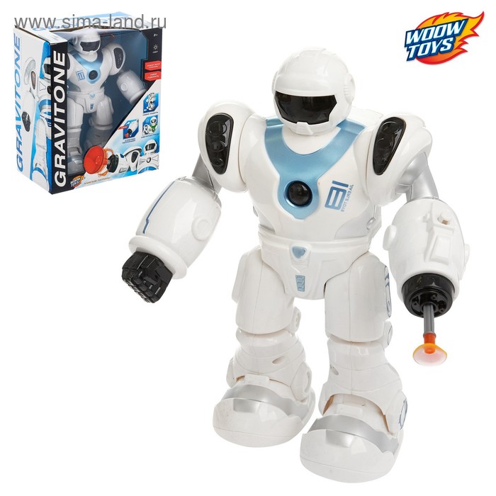 УЦЕНКА Робот GRAVITONE, световые и звуковые эффекты, работает от батареек, русская озвучка, МИКС - Фото 1