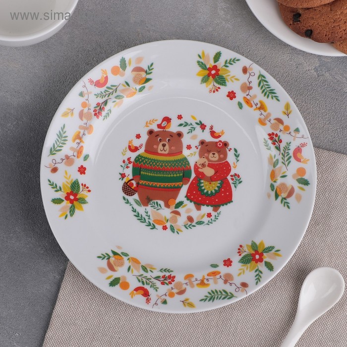 Тарелка «Мишкины сказки», d=17,5 см - Фото 1